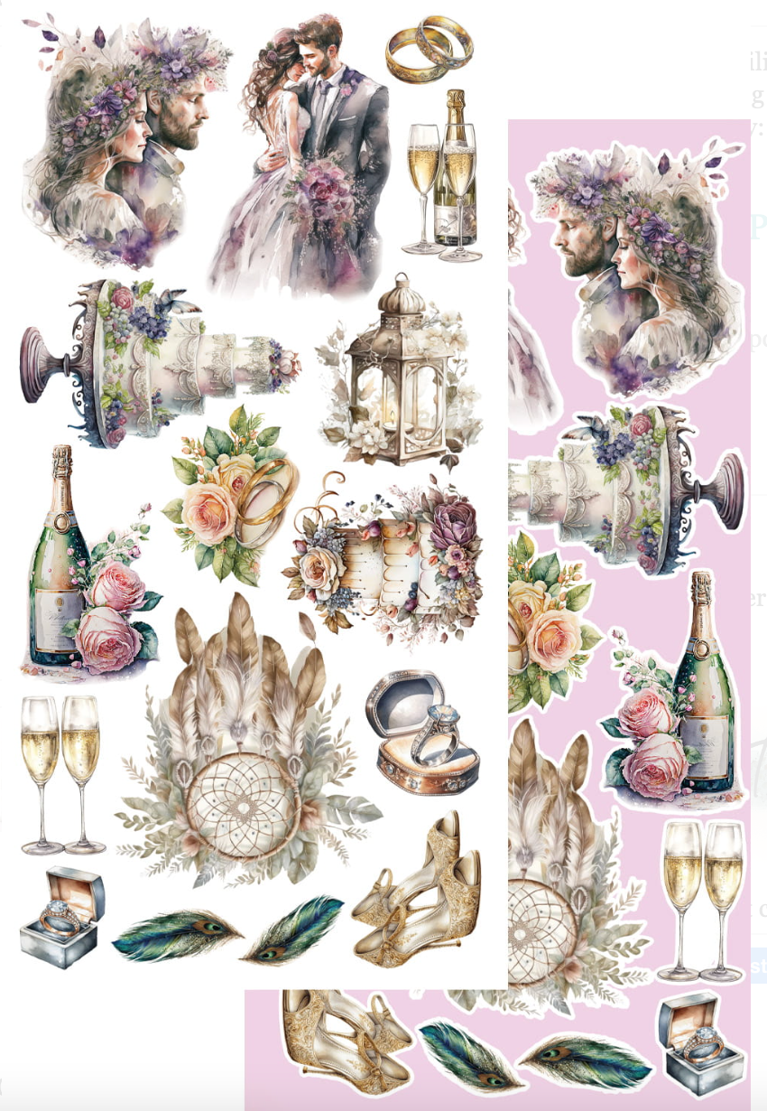 6x12 - Dreamcatcher - Wedding - Fussy Cutting Set - Alchemy Of Art