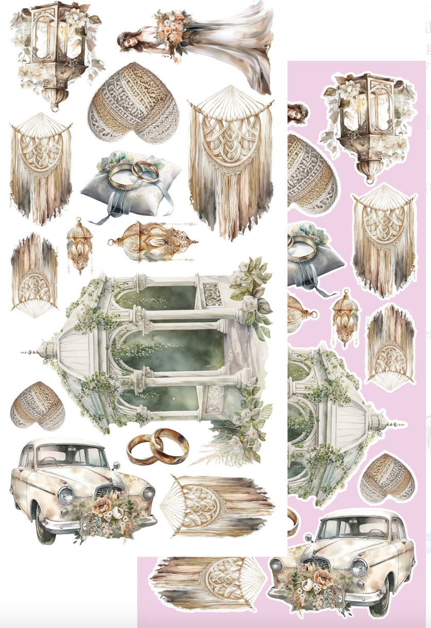 6x12 - Dreamcatcher - Wedding - Fussy Cutting Set - Alchemy Of Art