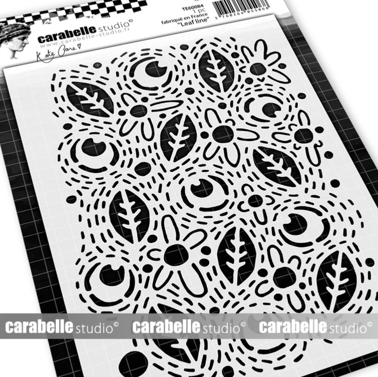 Stencil - Leaf Line - Kate Crane - Carabelle Studio