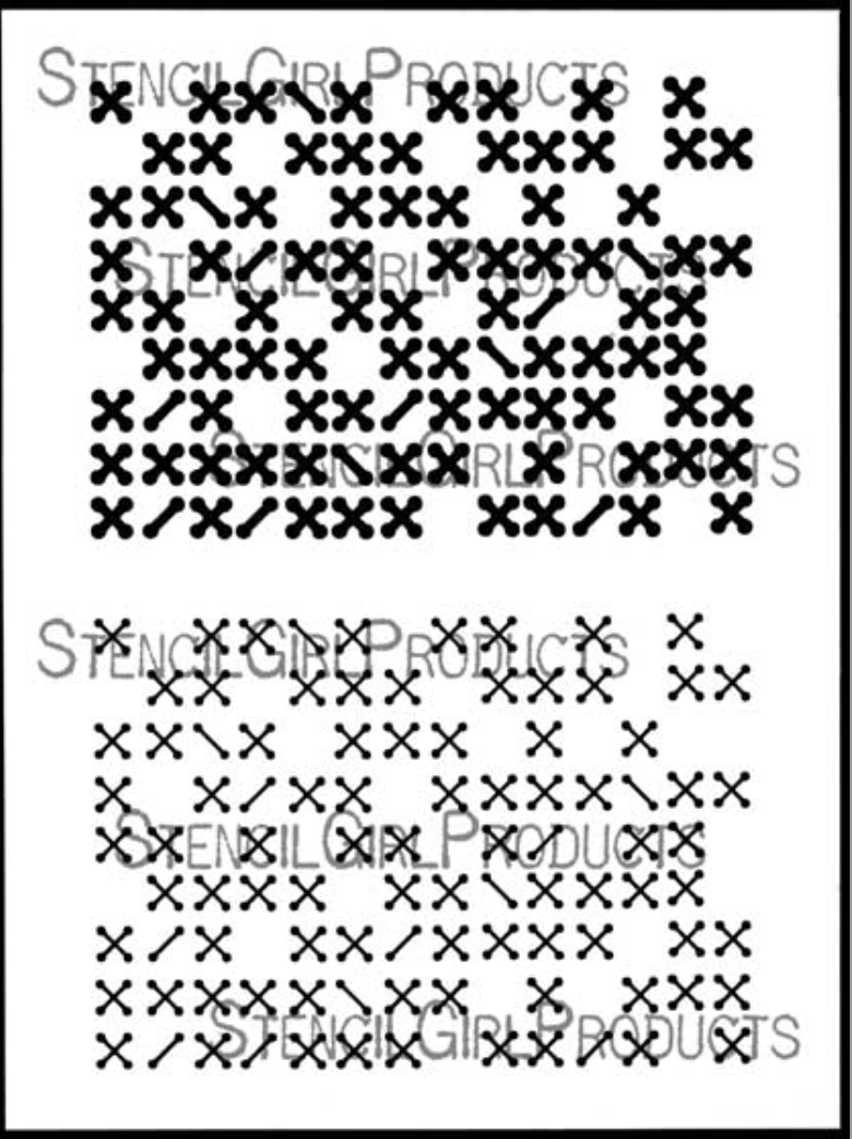 Stencil A4 - Cross Stitch - 9x12 - Stencil Girl