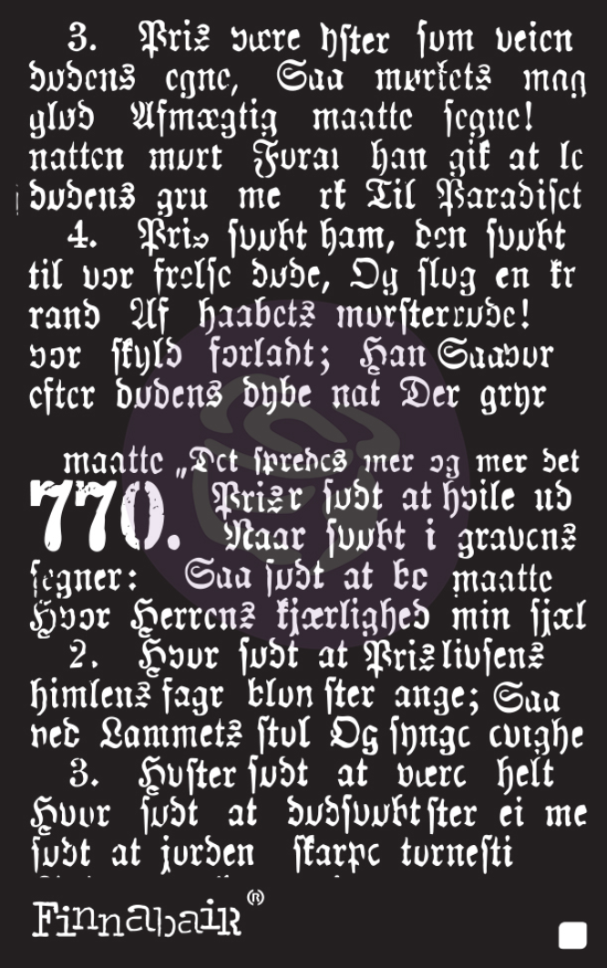 Stencil - Gothic - Finnabair - Prima Marketing