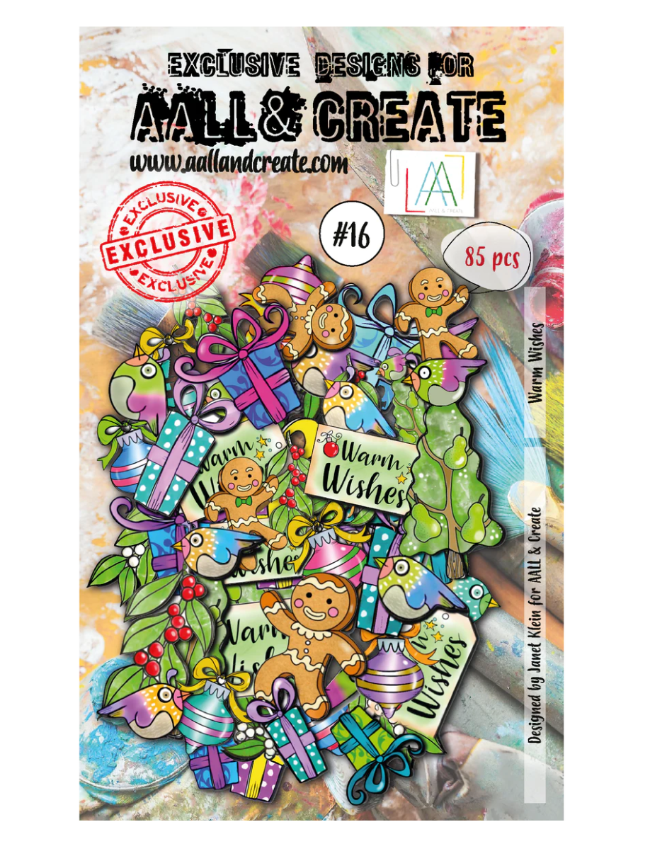 Ephemera - A6 - WARM WISHES - AALL and Create - Designer Janet Klein - #16