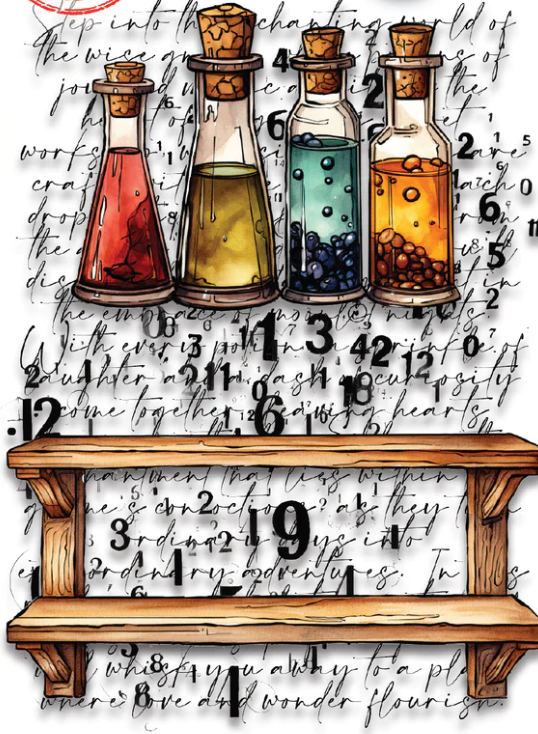 A7 - ENCHANTED ELIXIRS - Clear Stamp Set - AALL and Create - #1079