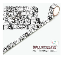 Aall and Create - Washi Tape - #76 - HERITAGE SCROLL