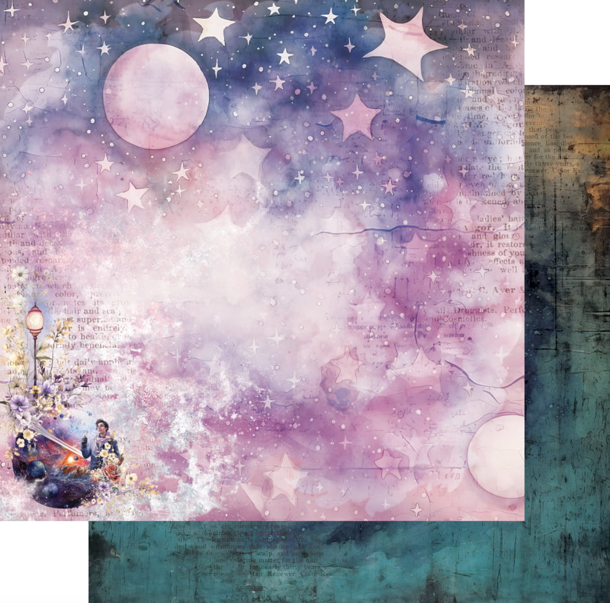 12x12 - Between Worlds - Double Sided Paper - Alchemy Of Art