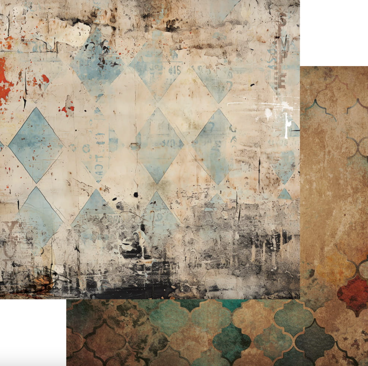 12x12 - The Men's World - 6 Double Sided Paper - Alchemy Of Art