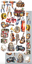 12x6 Cutting Set - The Men's World - 8 Double Sided Paper - Alchemy Of Art