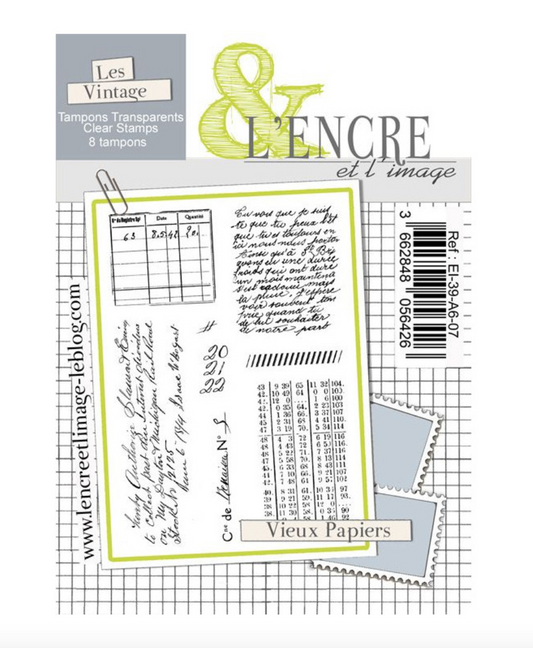 Old Papers - Clear Stamp Set - L'encre et L'image