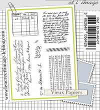 Old Papers - Clear Stamp Set - L'encre et L'image