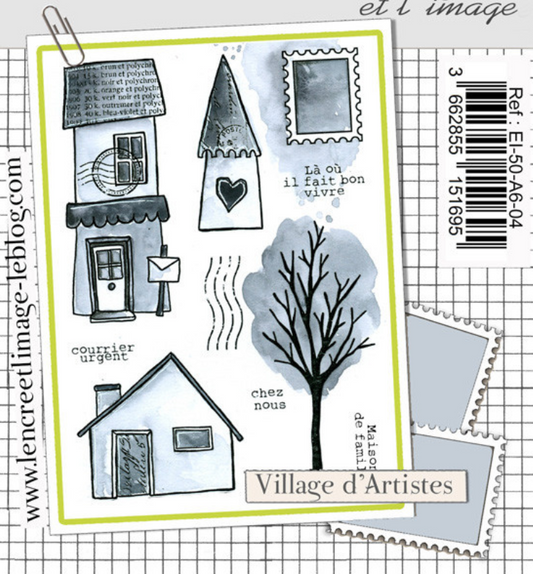 Artist's Village - Clear Stamp Set - L'encre et L'image