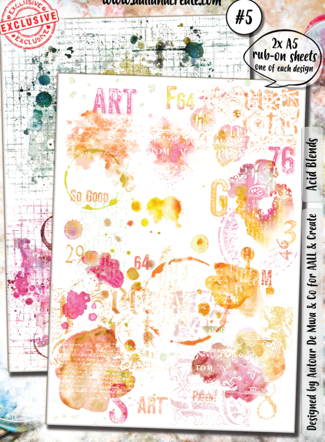 Acid Blends - A5 Rub Ons - #5 - Aall and Create