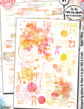 Pastel Vibes - A5 Rub Ons - #1 - Aall and Create