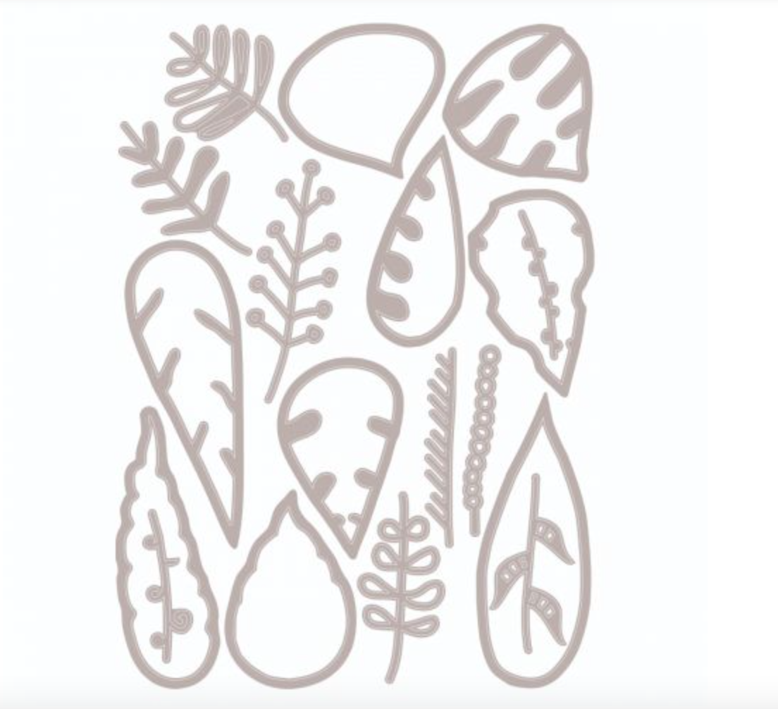 Die - Artsy Leaves - Thinlits Die Set 18PK - Sizzix