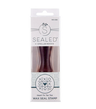Wax Seal Stamp - Heart Tic Tac Toe - Sealed For Spring Collection - Spellbinders