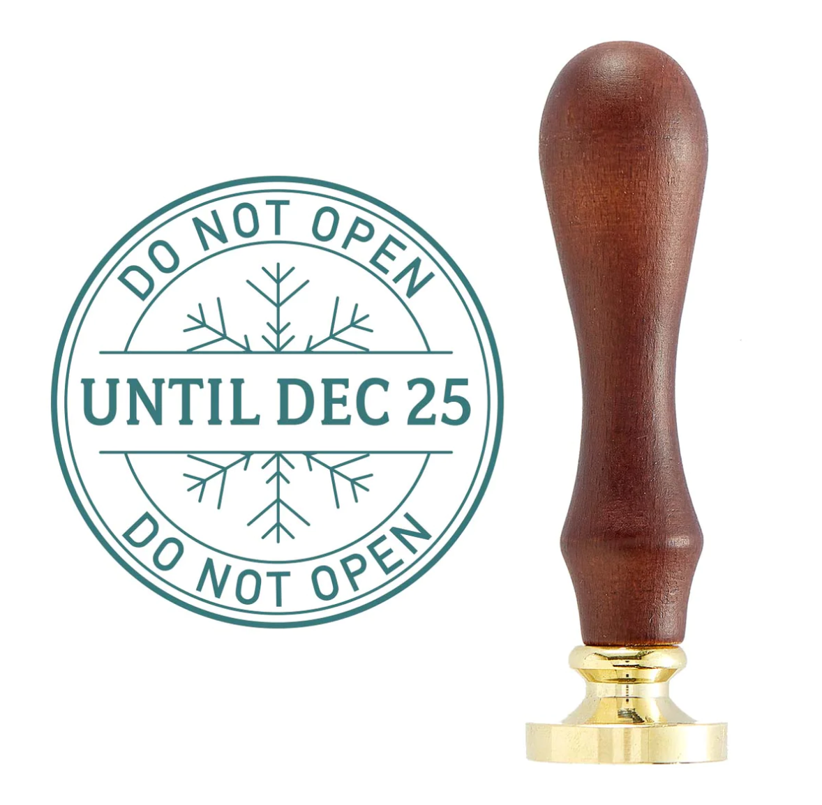 Wax Seal Stamp - Do Not Open - Sealed For The Holidays Collection - Spellbinders