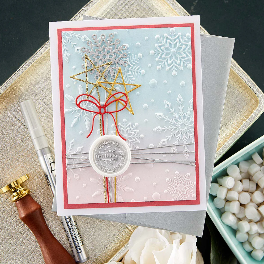 Wax Seal Stamp - Do Not Open - Sealed For The Holidays Collection - Spellbinders