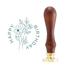 Wax Seal Stamp - Wildflower Happy Birthday - Sealed Collection - Spellbinders