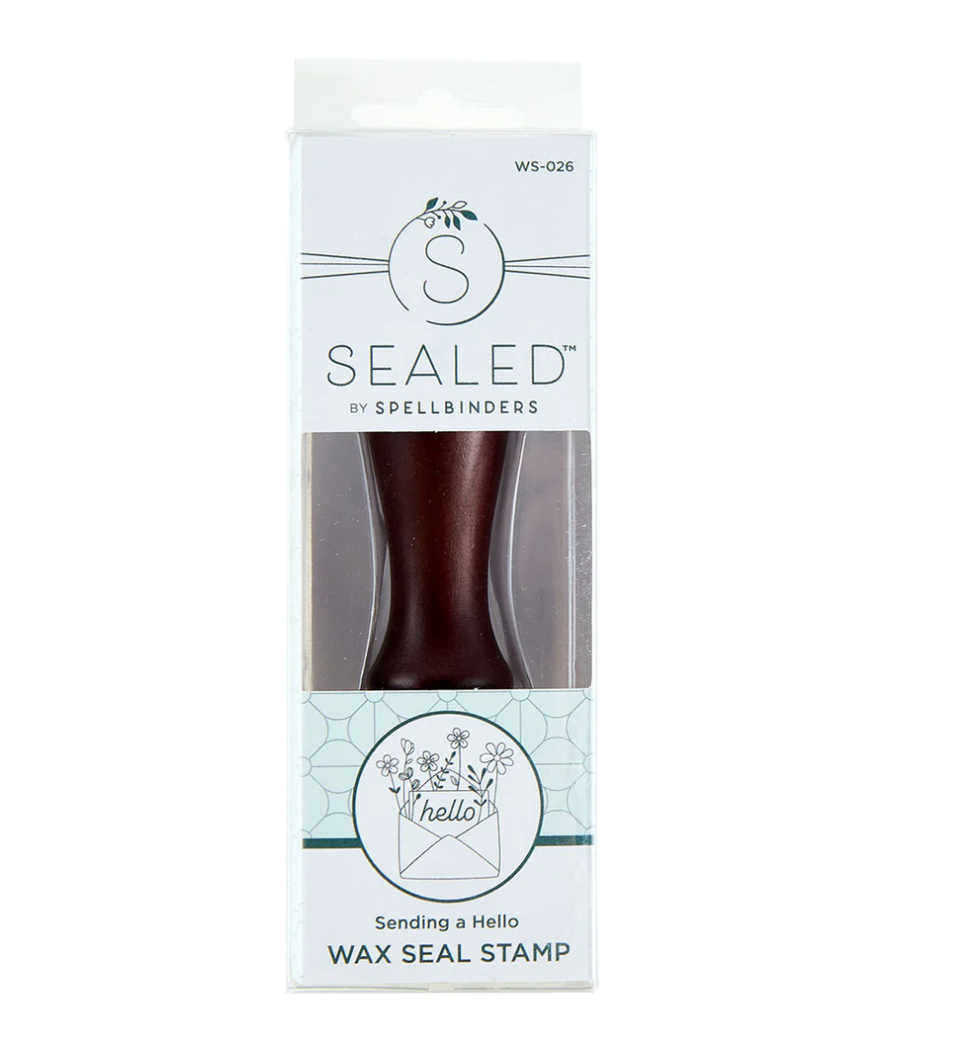 Wax Seal Stamp - Sending A Hello - Sealed For The Holiday Collection - Spellbinders