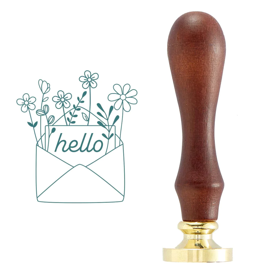 Wax Seal Stamp - Sending A Hello - Sealed For The Holiday Collection - Spellbinders