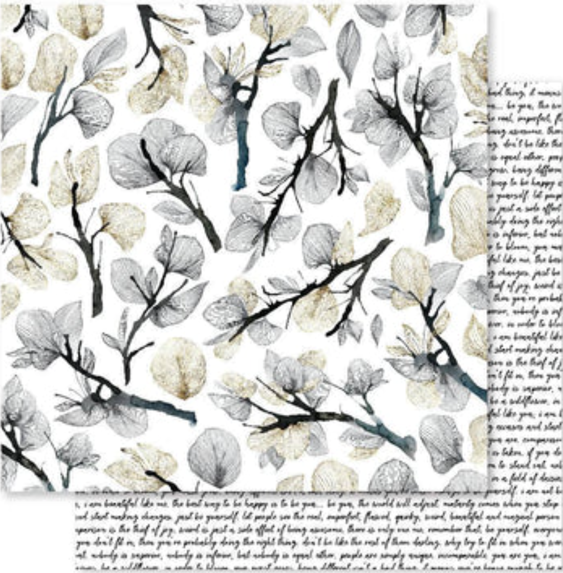 12 x 12 Inch - One Of A Kind - Double Sided Paper - Paper Rose