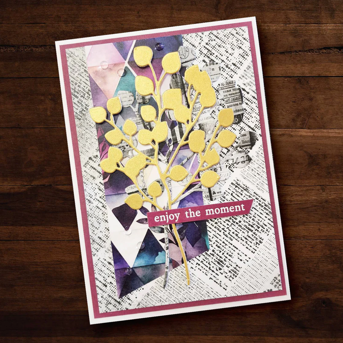 12 x 12 Inch - Fine Print - Double Sided Paper - Paper Rose