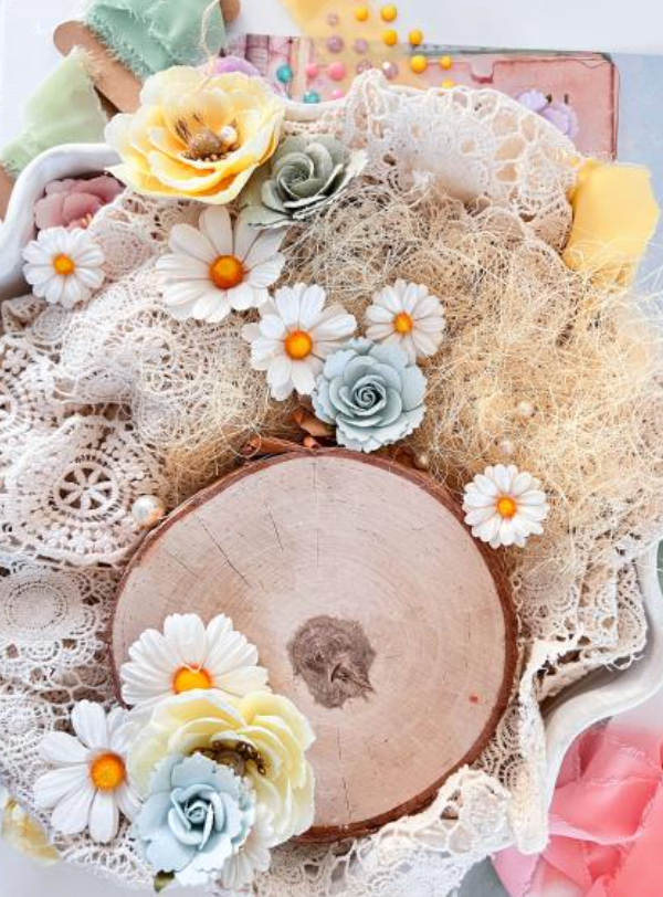 Paper Flowers - Garden Whispers - In Full Bloom - Prima Marketing -12/Pkg