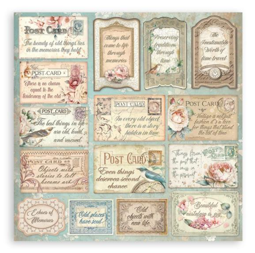 12x12 - Brocante Antique - Double-Sided Paper Pad - 10/Pkg - Stamperia