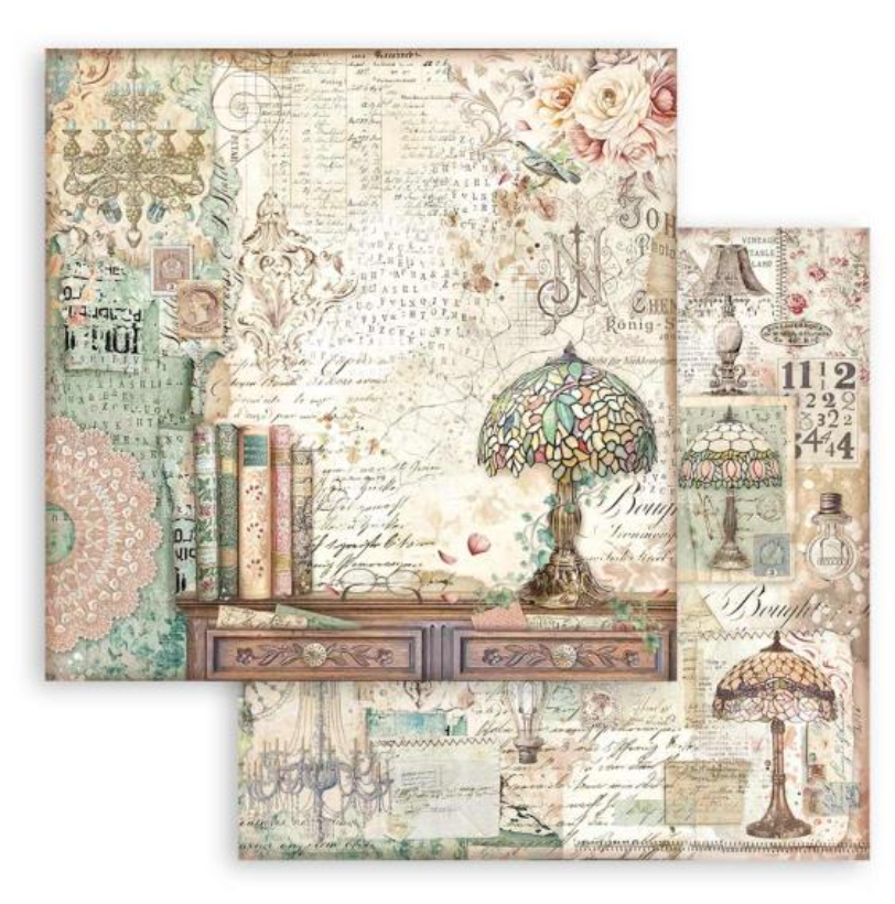 12x12 - Brocante Antique - Double-Sided Paper Pad - 10/Pkg - Stamperia