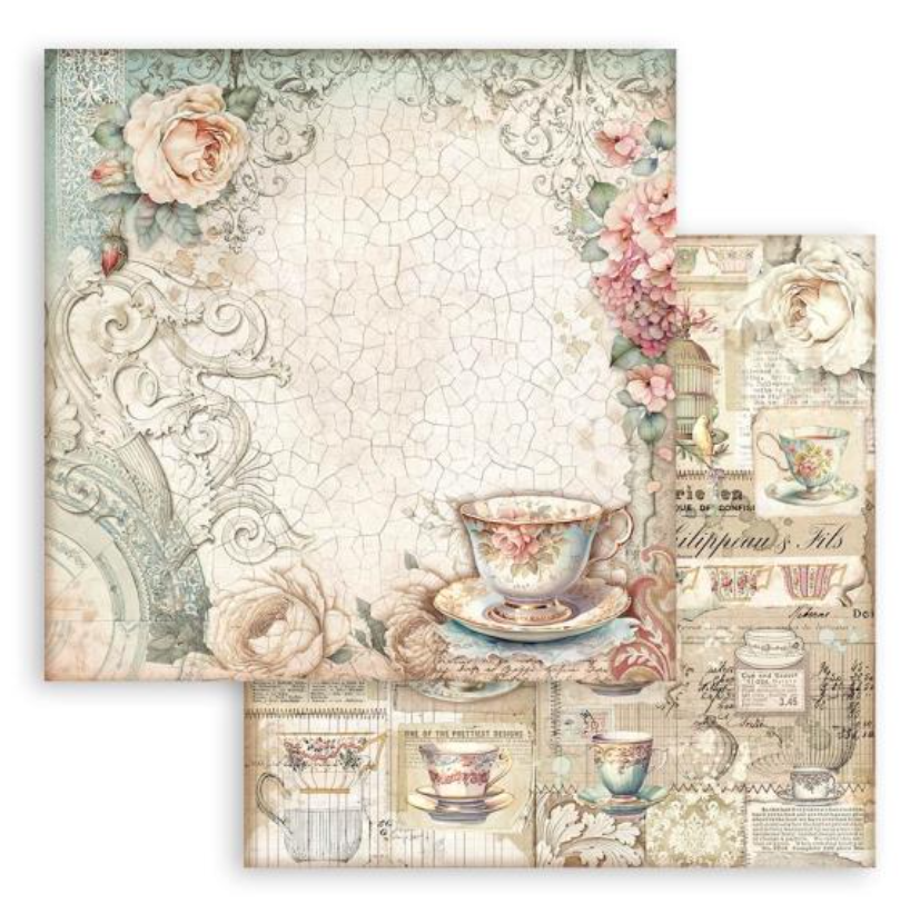 12x12 - Brocante Antique - Double-Sided Paper Pad - 10/Pkg - Stamperia