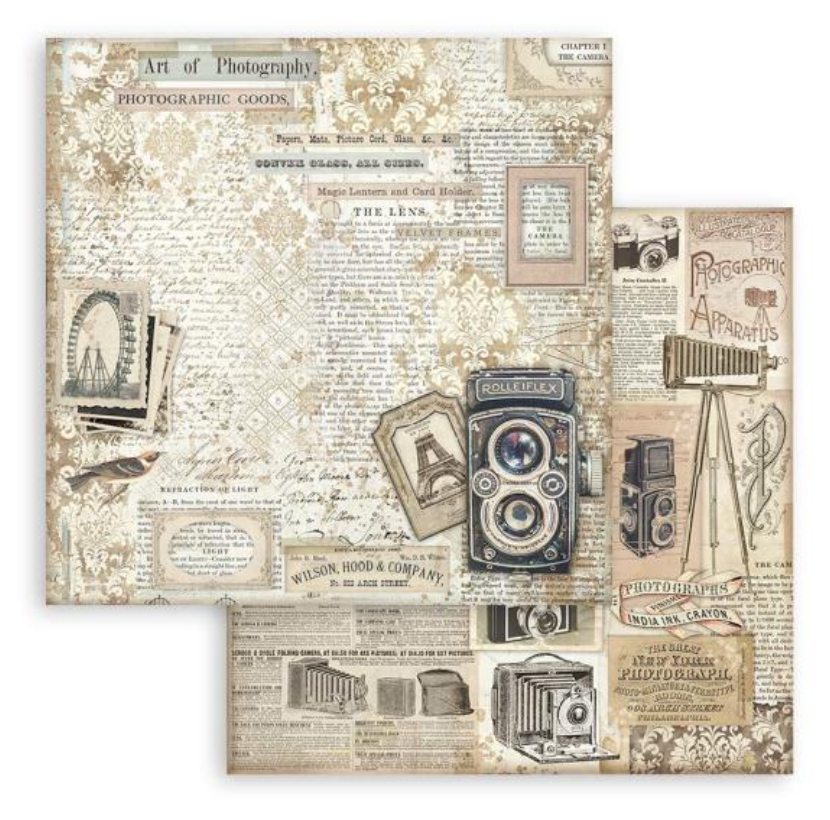 12x12 - Brocante Antique - Double-Sided Paper Pad - 10/Pkg - Stamperia