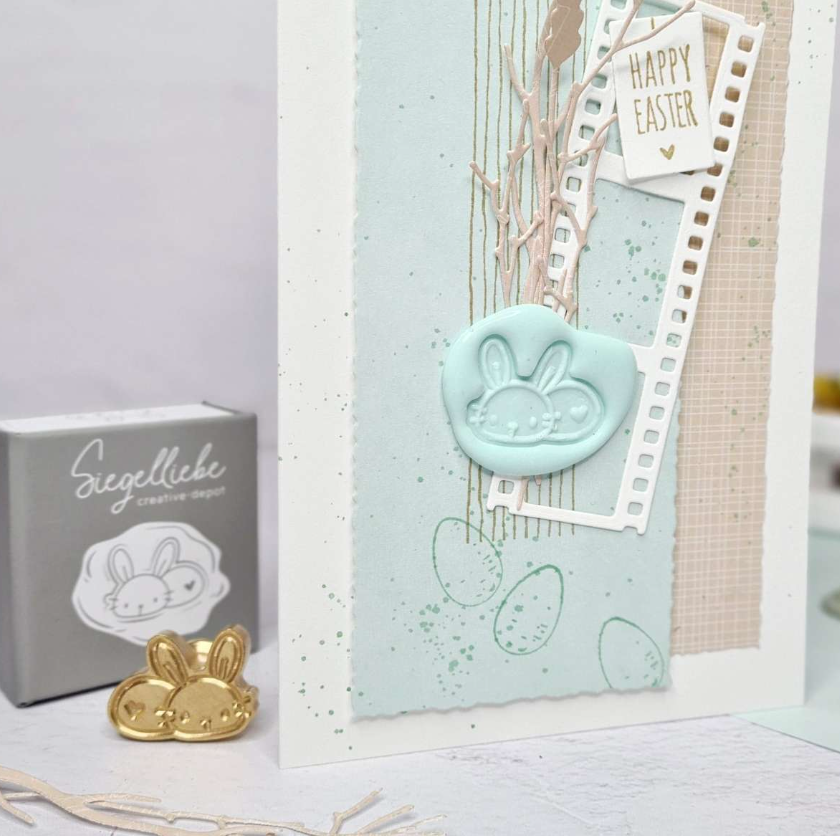 Wax Seal Stamp - Bunny With Heart - Creative Depot