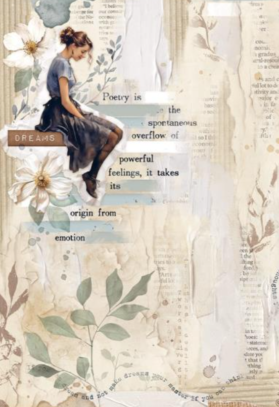 Rice Paper - Secret Diary - Sheet A4 6/Pkg - Create Happiness - Stamperia