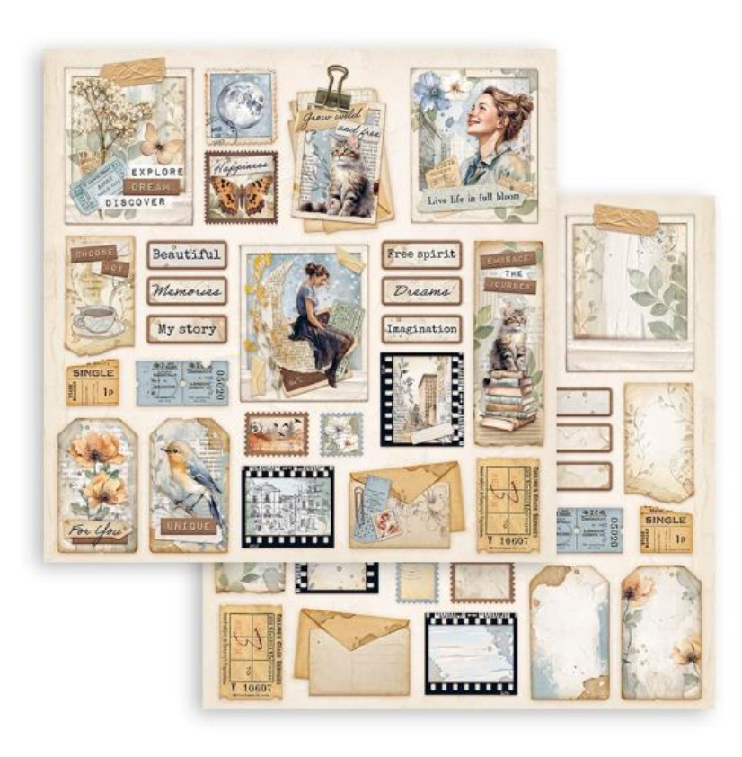12x12 Paper Pad - Secret Diary - Create Happiness - Stamperia