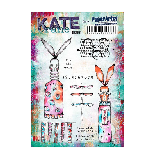Stamp Set 001 - Kate Crane  - A5 on EZ - Paperartsy