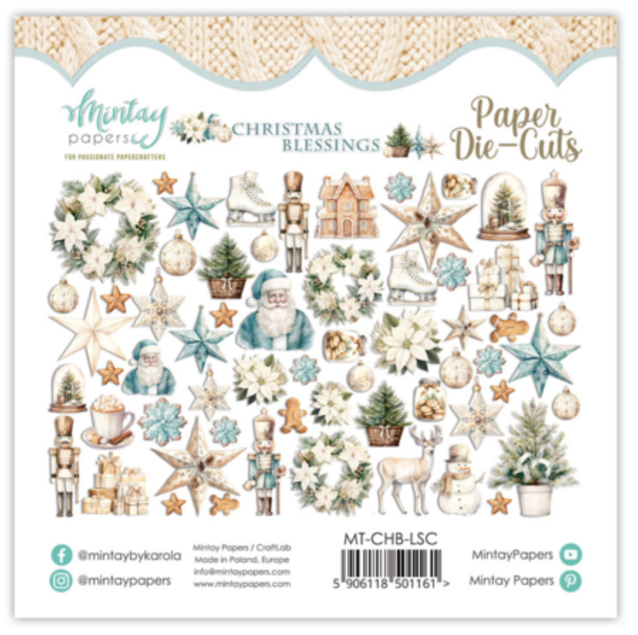 Christmas Blessings - Paper Die Cuts - 60 PCS - Mintay Papers