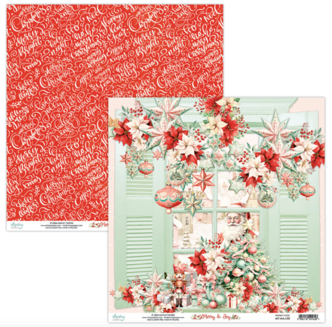 Merry & Joy - 12 x 12 Paper Set - Mintay Papers