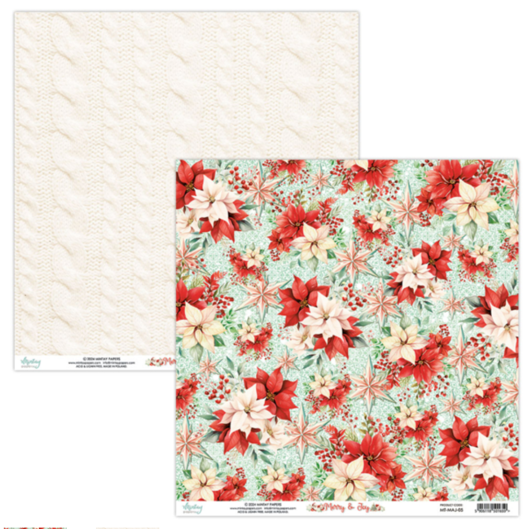 Merry & Joy - 12 x 12 Paper Set - Mintay Papers