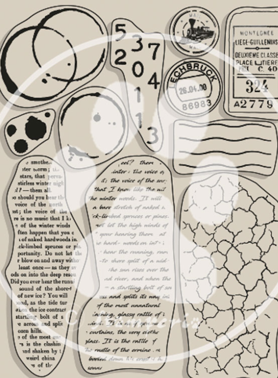 Clear Stamps - Dewdrops - Mixed Backgrounds - Create Happiness - Stamperia