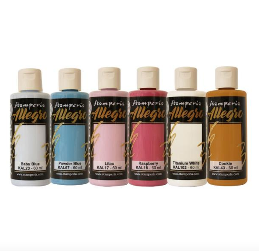 Allegro Paint - Set 6/Pkg - Dewdrops - Create Happiness - Stamperia