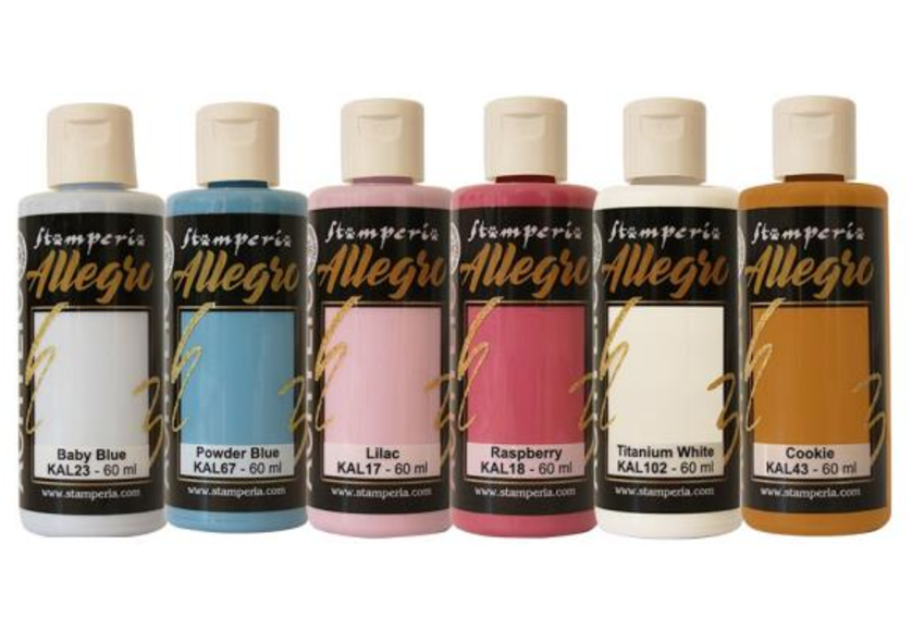 Allegro Paint - Set 6/Pkg - Dewdrops - Create Happiness - Stamperia