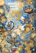 Rice Paper A4 - Celestial - Moon Flower - 1 Sheet - Ciao Bella