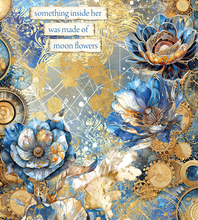 Rice Paper A4 - Celestial - Moon Flower - 1 Sheet - Ciao Bella