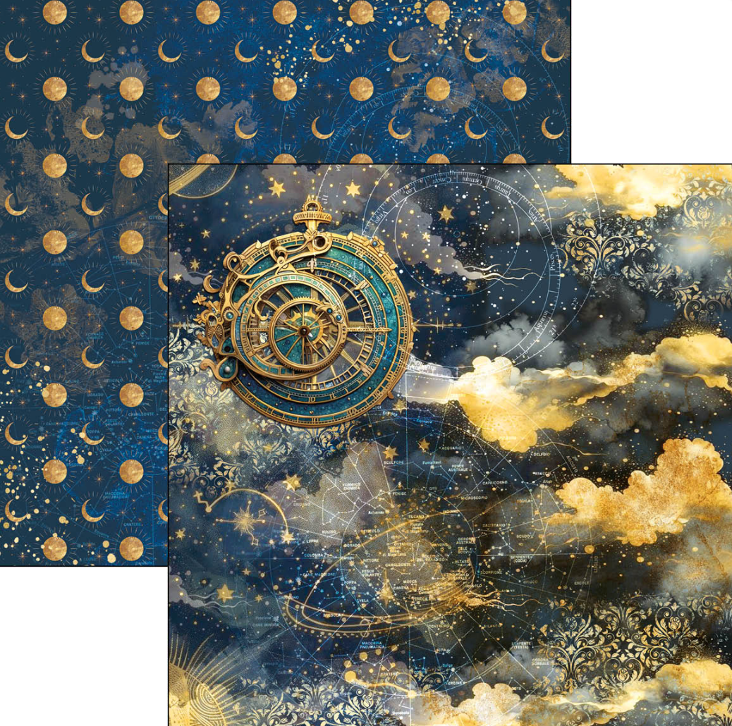 8x8 - Celestial - Paper Pad 12/Pkg - Double Sided Paper - Ciao Bella