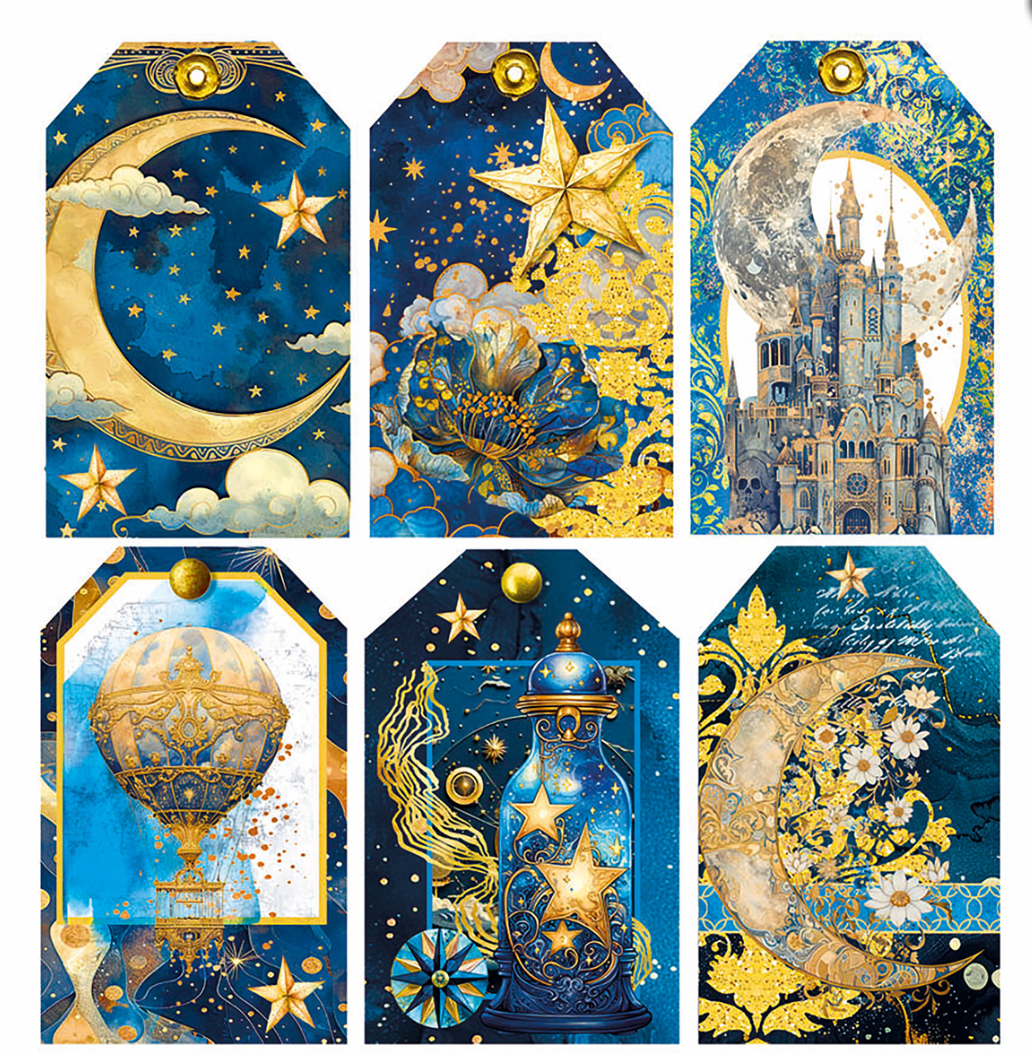 6x6 - Celestial - Vellum Celestial - Cut 6"x6" 6/Pkg - Ciao Bella