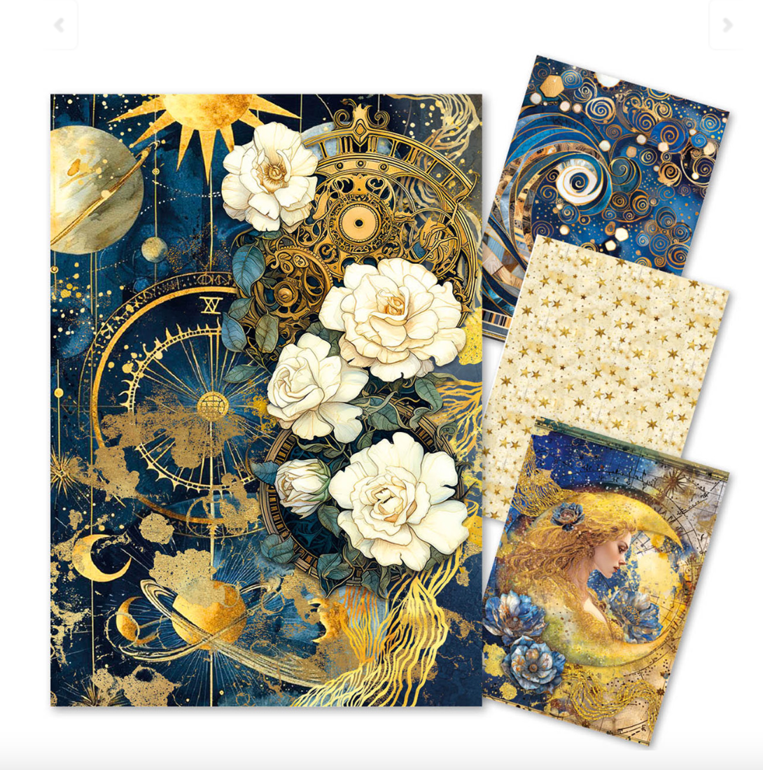 Rice Paper Mixed A4 - Celestial - 4/Pkg - Ciao Bella