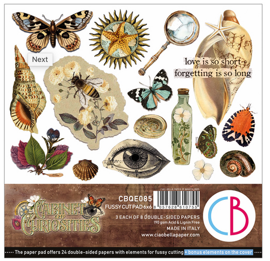 6x6 - Cabinet of Curiosities - Double Sided Paper - 24/Pkg - Ciao Bella