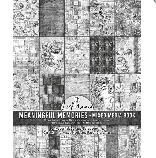 A4 Maxi Mixed Media Book - Meaningful Memories - 50 Double Pages - Ciao Bella
