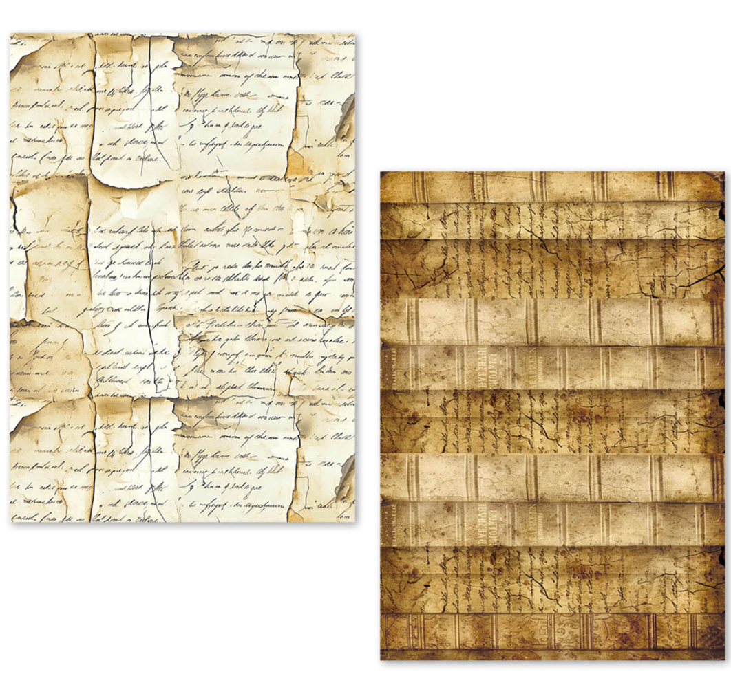 A5 Tissue Paper Set - 24 Sheets - Vintage Manuscript - Ciao Bella