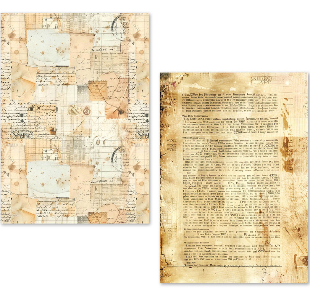 A5 Tissue Paper Set - 24 Sheets - Vintage Manuscript - Ciao Bella