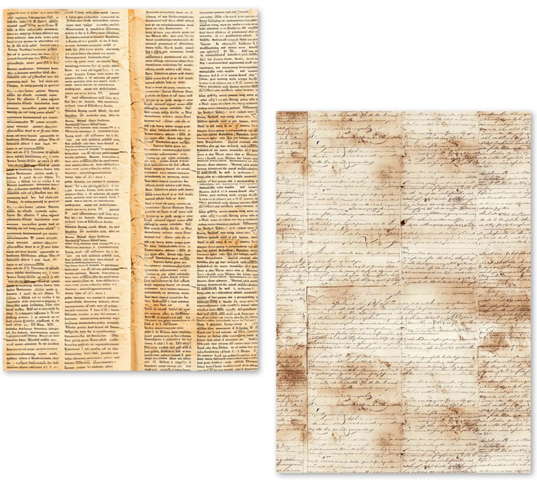 A5 Tissue Paper Set - 24 Sheets - Vintage Manuscript - Ciao Bella